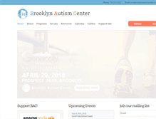 Tablet Screenshot of brooklynautismcenter.org